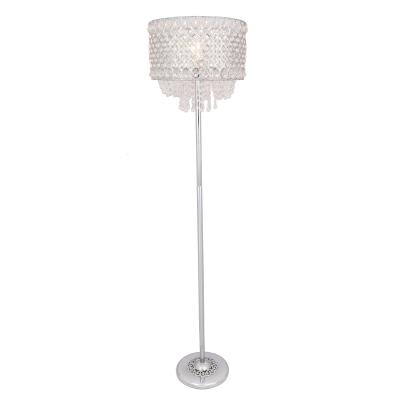 China Modern Creative Stylish Designs Comfortable Crystal Floor Standing Lamp Decoration Chrome Finish Crystal Floor Lamp For Living Room for sale