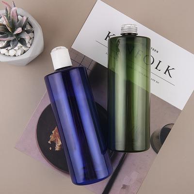 China Personal Care Wholesale Pet Lotion Bottle 500ml Plastic Cosmetic Bottle With Aluminum Lid for sale