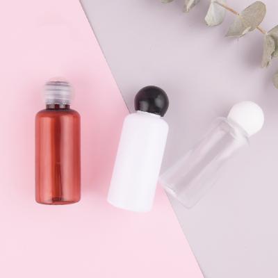 China Transparent White Cosmetic Personal Care 30ml PET Brown Plastic Dropper Bottle For Essential Oil for sale