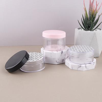 China Luxury Clear Double Wall PS Face Cream Plastic Cosmetic Jar Personal Care Top Sale 10g 15g 20g 30g 50g for sale