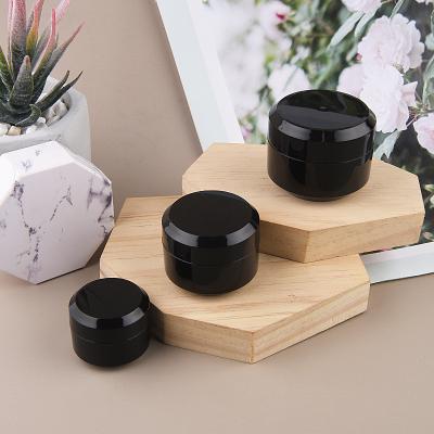 China Personal Care Nail Angle Brushed Nail Oil Bottle Black Plastic Jar With Inner Layers White Hot Sale Products for sale