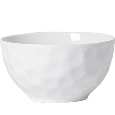 China Sustainable Bowls for White Ceramic Porcelain Pudding Bowl Set for Cereal Breakfast Fine Dining Elegant Restaurant Tableware for sale