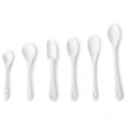 China Sustainable Wholesale Hotel Supplies Porcelain Salt Spoon, Coffee Spoon, Sugar Spoon Versatile Ceramic Spoons for Hotels, Cafes, Fine Dining for sale