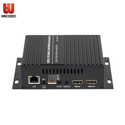 China Haiwei HSC-S1 h264 hdmi encoder h265 iptv encoder deocder encoding/decoding/transcoding with duplex RJ45 Ethernet port support UDP unicast multicast for iptv for sale