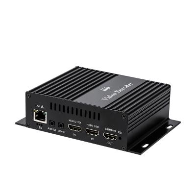 China Haiwei C2 H.264 H.265 4K 30FPS HDMI Loop Out Encoder Audio In Output and USB3.0 Recording P2P SRT RTMPS Encoder C2 for sale