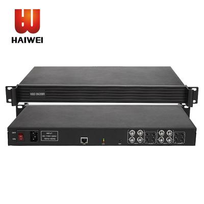 China IPTV Haiwei h.264 CVBS Support TV Encoder Equipment 8 Channel Encoder for iptv streaming for sale