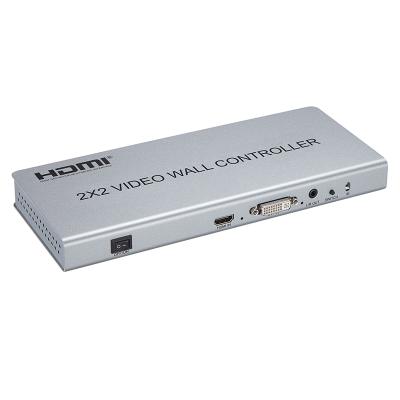 China Haiwei 1080P 2x2 Video Wall Controller Support HDMI or DVI Input Output LCD TV Wall Controller C1 and 4 HDMI Channels for sale