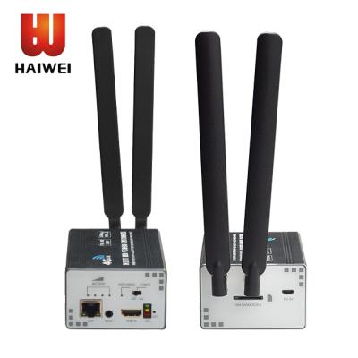 China Live Streaming Haiwei Free shipping h.264 h.265 hdmi 4G wifi ip video encoder live streaming hdmi with battery for sale