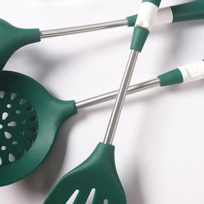 China Viable Viable For Kitchenware 6 PCS Nonstick Silicone Cookware Set With Rack Kitchen Utensil Sets for sale