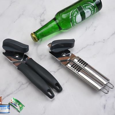 China Food Grade Kitchen Stainless Steel Professional Can Opener Hand Held And Soft Edge Viable And Durable Easy Knob Turn Can Opener for sale