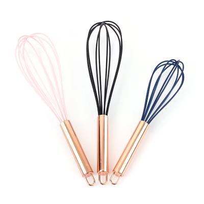 China Viable Viable Amazon Sell New 8 Wire Egg Beater With Stainless Steel Handle Hand Beaten Kithcen Egg Tools for sale