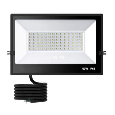 China Hot Sale 60W 2700K Landscape Amazon Aluminum Housing to 6500K IP66 Outdoor LED Flood Light for sale