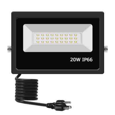 China Landscape Amazon Hot Sale 20W OEM Customized 2700K to 6500K IP66 Outdoor LED Flood Light for sale