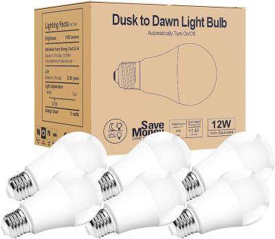 China Hotel Wholesale 9W Dusk To Dawn Auto On Energy Saving LED Light Bulb B22 Sensor LED Bulb for sale