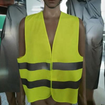 China 100% Polyester EN ISO 20471 HT Vest Yellow for sale