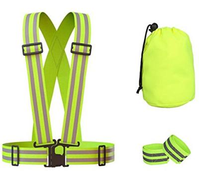 China 2020 Sales Road Safety Vest High Vis Safety Running Vest Hot Elastic Sports Vest for sale