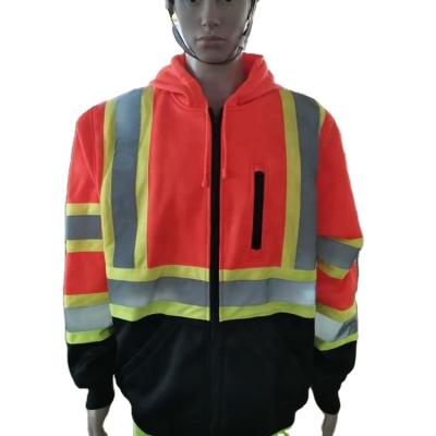 China 2015 USA Market Reflective Fleece HI-VIS High Visibility Fleece Hoodie ANSI 107 for sale