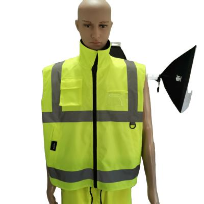 China REVERSIBLE WATER PROOF YG HI-VIS FLEECE LINED VEST ANSI 107-2020 for sale