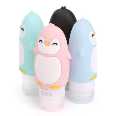 China Penguin 90ml Cosmetic Portable Chromatic Shape Shampoo Hand Cream Empty Soft Tube for sale