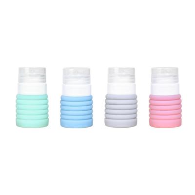 China Travel 80ml Cosmetic Collapsible Silica Gel Cosmetic Shampoo Empty Soft Tube for sale