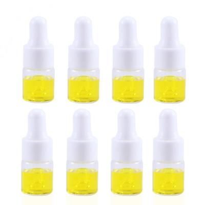 China 5ml Essential Oil Cosmetic Transparent Cosmetic Glass Dropper Bottle for sale