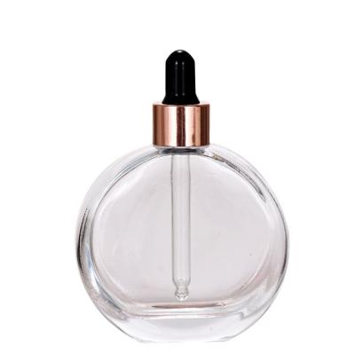 China High Capacity 60ml Essential Oil Cosmetic Cosmetic Glass Dropper Bottle for sale