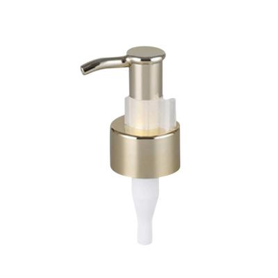 China 24/410 28/410 Aluminum Lotion Cream Treatment Pump Reusable Cosmetic Emulsion Hand Pump for sale