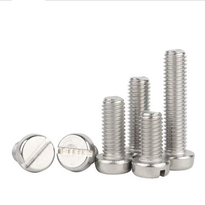 China Pan DIN85 Grade4.8 Galvanzied Slotted Pan Head Screw for sale