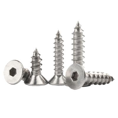 China Zinc Plated Flat Head Flat Countersunk Tapping Screws for sale