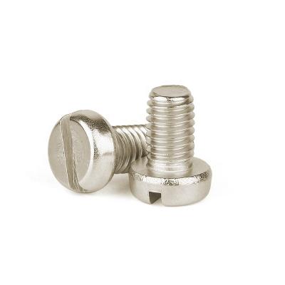 China Slotted Pan DIN84 M3 Stainless Steel Cheese Head Machine Screws for sale