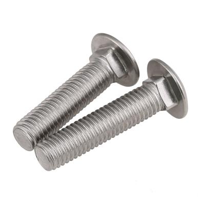 China DIN603 Head Carriage Bolt Mushroom Square Neck Bolts Carriage Bolts Stainless Steel for sale