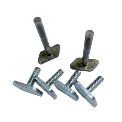 China Industry Factory Customized Steel T Shape Head Screws And Bolts With Zinc Plating for sale