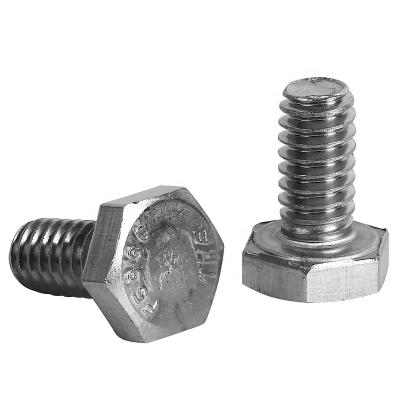 China DIN933 Industry Hex Head Bolt Stainless Steel Stock OEM Support for sale