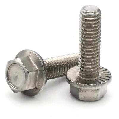 China Automobile CNC Flange Hex Bolt Screws Stainless Steel OEM Stock Support for sale