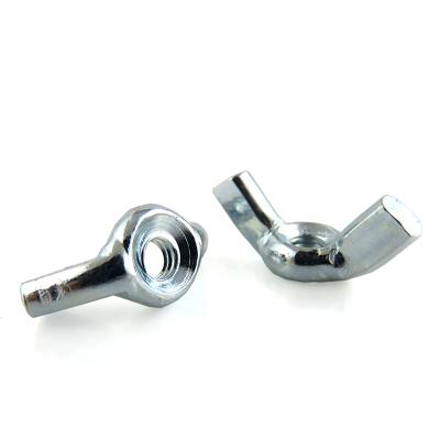 China Zinc Factory Wing Nuts Hand Twist Tighten Round Wing Nut Threaded Thumb Butterfly Claw Wing Nuts for sale