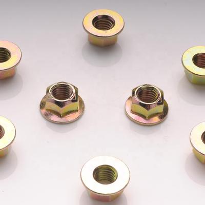 China HEX Best Quality Hex Nuts Welding Coloring Zinc Locking Flange Nuts for sale