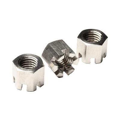 China DIN935 Heavy Industry Hex Castle Nuts Stainless Steel Heavy Slotted OEM Support for sale