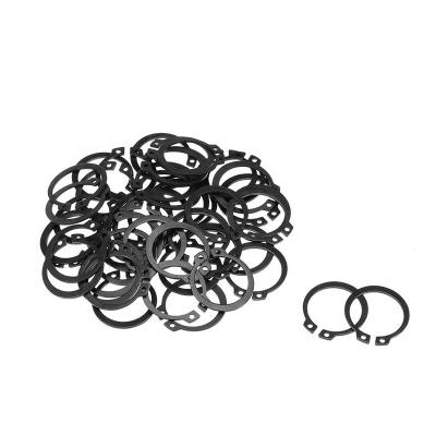 China DIN471 Split Retaining Washer Ring Circlips Black Carbon Steel For Stock Shaft OEM Support for sale