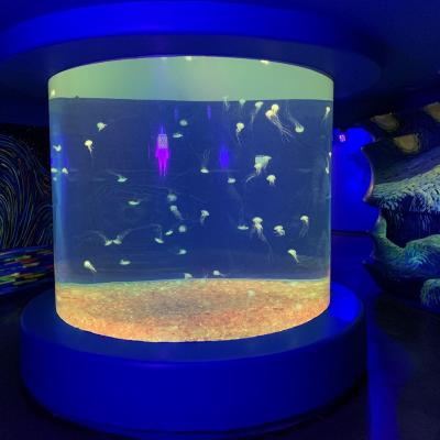 China Custom Clear Viable Marine Acrylic Aquarium Seawater Dimensions Display Jellyfish Tank for sale