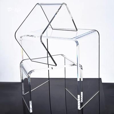 China Good quality modern wholesale clear space acrylic desk and chair for sale