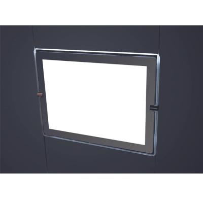 China Real Estate Shop Acrylic Cable Suspended Ad Light Box for sale