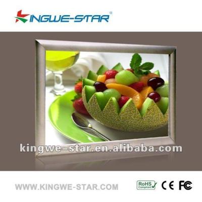 China Slim And Super Fashion Aluminum Advertising LED Light Menu Board for sale