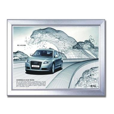 China Indoor/outdoor/advertising/high quality standard A4, A3, A2, A1, A0 size decoration led aluminum slim light box for advertising for sale