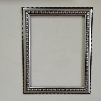 China Factory Wholesale Modern Wall Mirror Simple Black Plastic Frame PVC Decoration Mirror Customized Sizes 60x90cm 70x100cm for sale