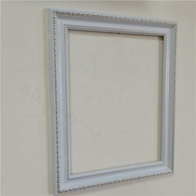 China China Leading Modern PVC Frame White Plastic Frame Mirror Home Bathroom Mirrors Manufacturer for sale