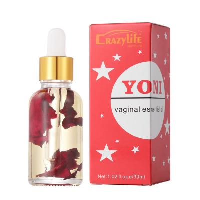 China 100% OEM yoni oil 30ml real herbal yoni oil feminine essential oil cleansing, tightening for sale