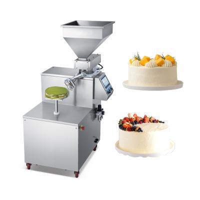 China Use for decorating cake top and side maker supplier commercial cake machine cake cream spread icing decorating automatic cake icing machine for sale