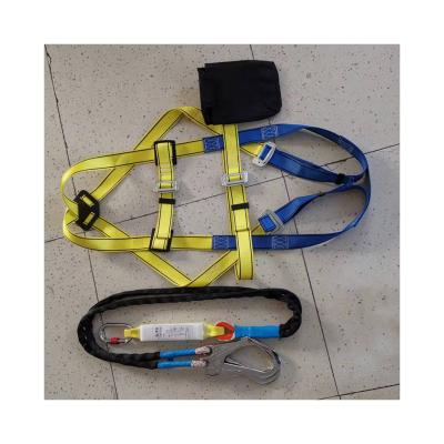 China High Tenacity Polyester Outdoor Fall Protection Full Body Labor Safety Belt For Electrician Construction for sale