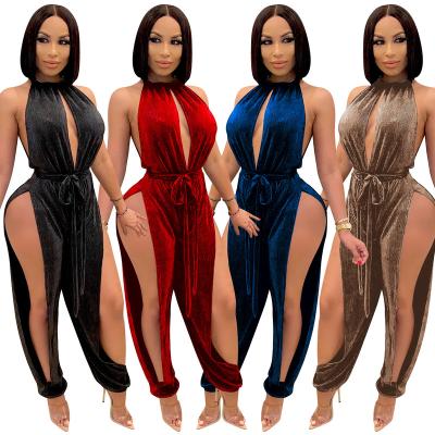 China zm70481a sexy nightclub jumpsuit autumn new breathable loose clothing for sale