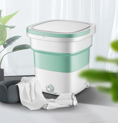 China Hotel Amazon Hot Sale Semi-automatic Portable Mini Folding Washing Machine for sale